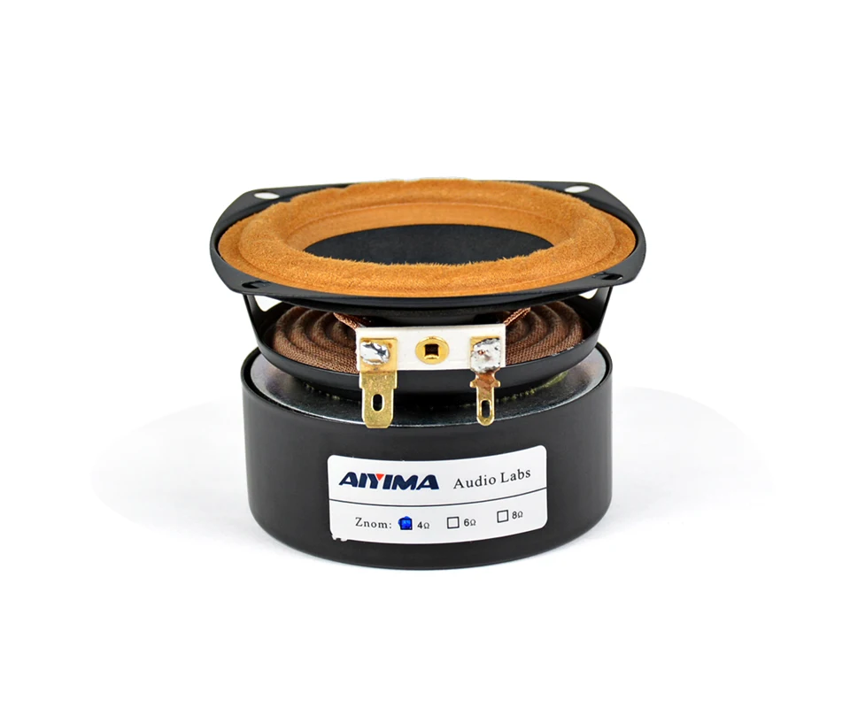 AIYIMA 1 шт. 3 дюйма аудио портативный динамик 4/8 Ом 20 Вт полный спектр стерео Hifi динамик s DIY для автомобиля Bluetooth домашнего кинотеатра