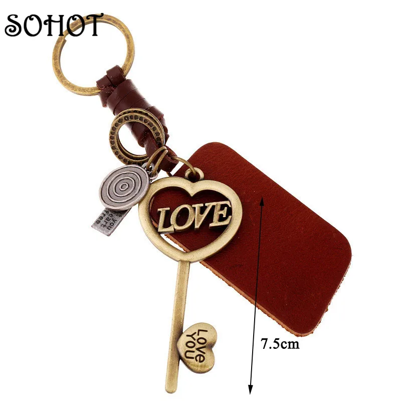 Новинка 2017 модный брелок для ключей SOHOT с милым сердцем женщин и мужчин подвеска