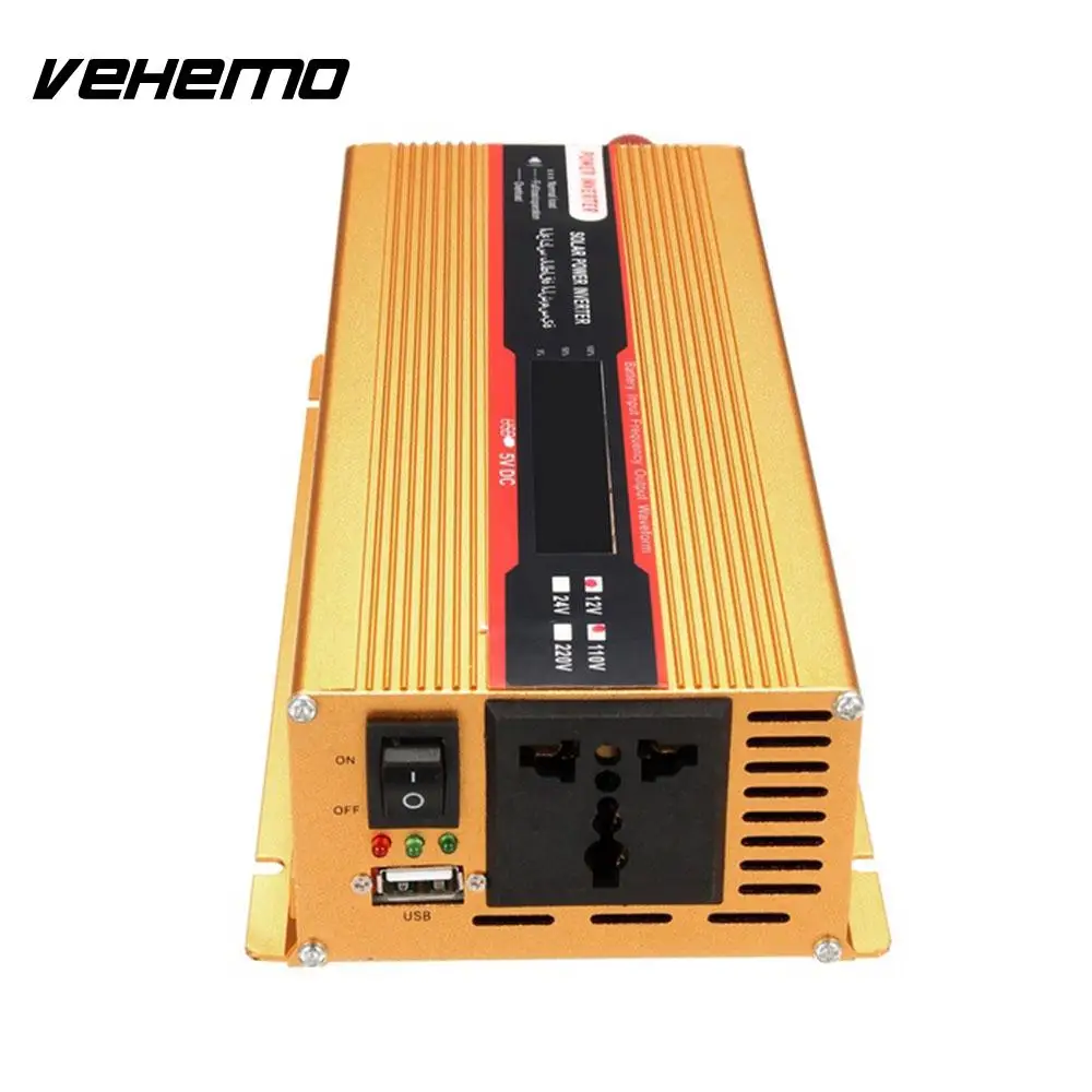 Vehemo конвертер авто Инвертор автомобильный инвертор портативный трансформатор