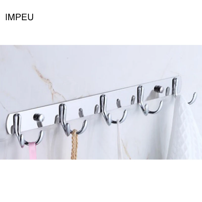 Настенная вешалка с крючками для пальто из нержавеющей стали 5 сверхпрочными