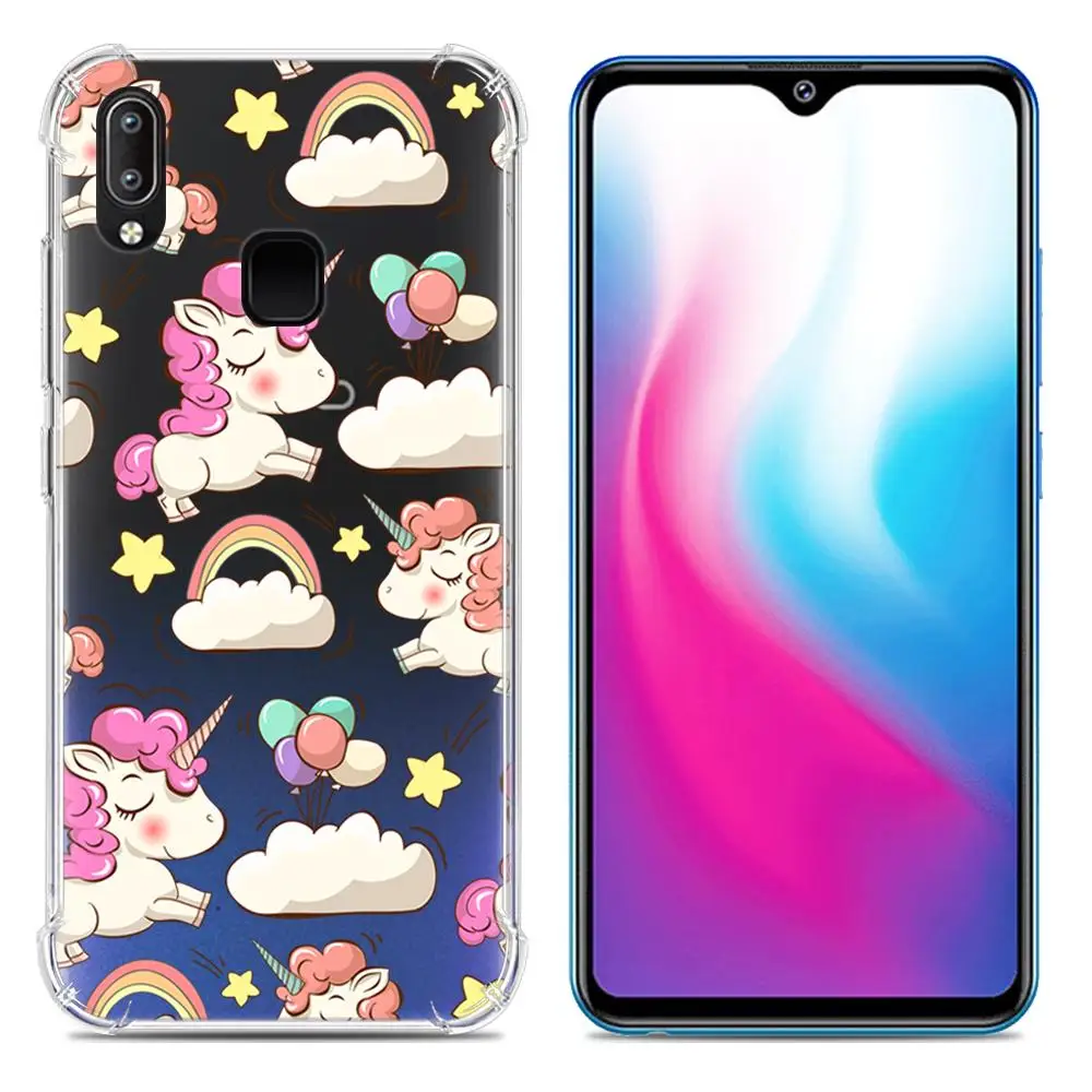 4 Противоударный чехол для телефона Vivo Y91/Y95/U1/Y91i модный дизайн с подушкой безопасности цветной окрашенный задний Чехол для телефона - Цвет: 4