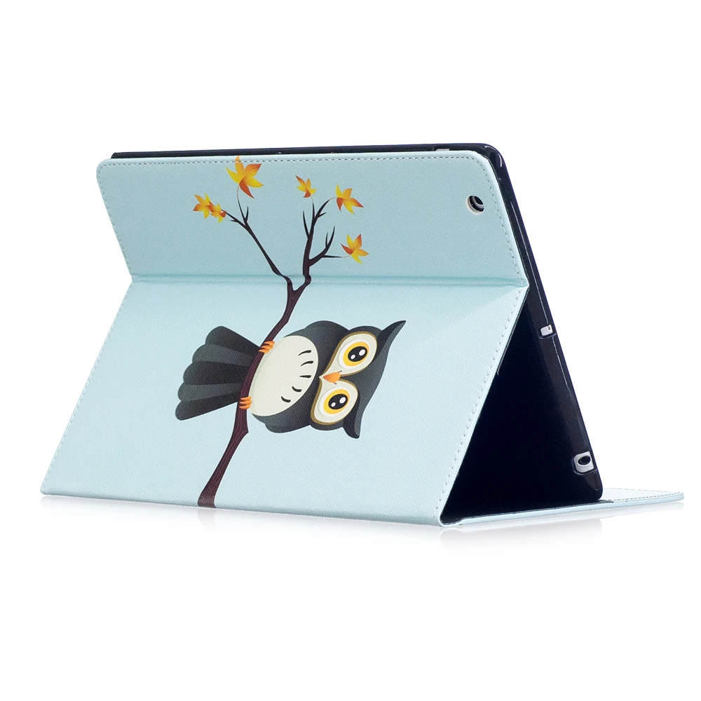 Чехол книжка из искусственной кожи с мультяшными животными для ipad Mini1 2 3 чехол