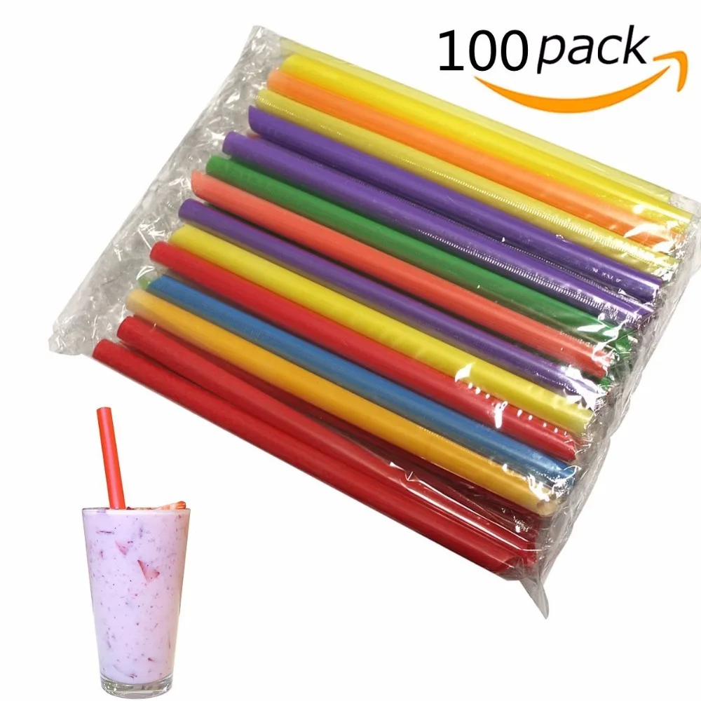 

100pcs 19CM length drinking straw Pearl milk tea Straw recycle able Pipe children Event & Party straw Milk tea sucker