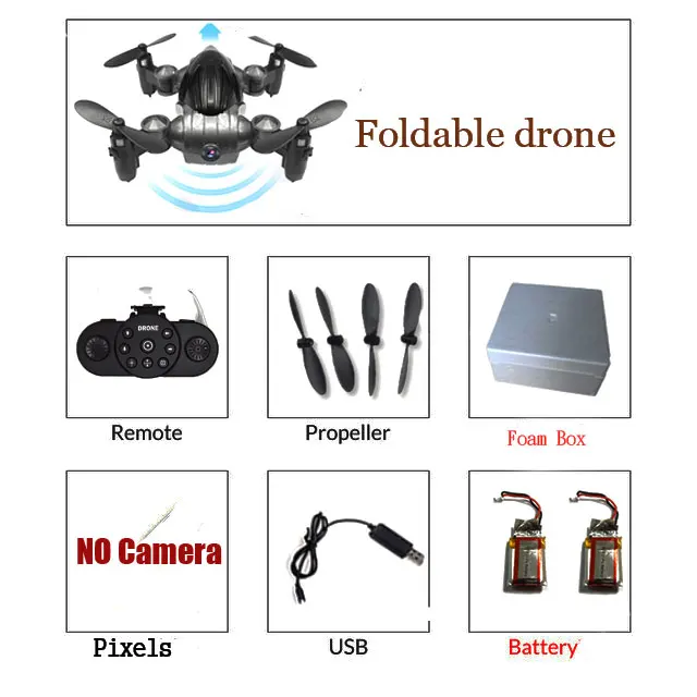O No Camera 2 XY6100 мини-Дрон с/без HD камерой RTF WiFi FPV складной Радиоуправляемый Дрон с высоким режимом удержания Радиоуправляемый квадрокоптер Безголовый режим с часами - Цвет: O No Camera 2