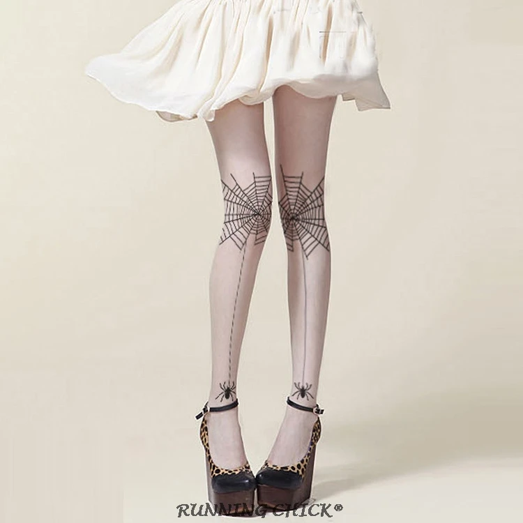 Тонкие женские колготки с узлом паука спереди|stockings women|stockings thinstockings pantyhose |