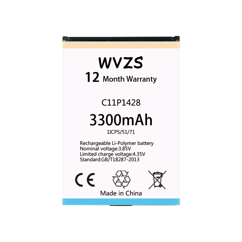 Wvzs 3450 мАч литий-полимерный аккумулятор C11P1428 для Asus Zenfone 2 Zenfone2 Laser ZE500KL ZE500KG 5 &quotZ00ED