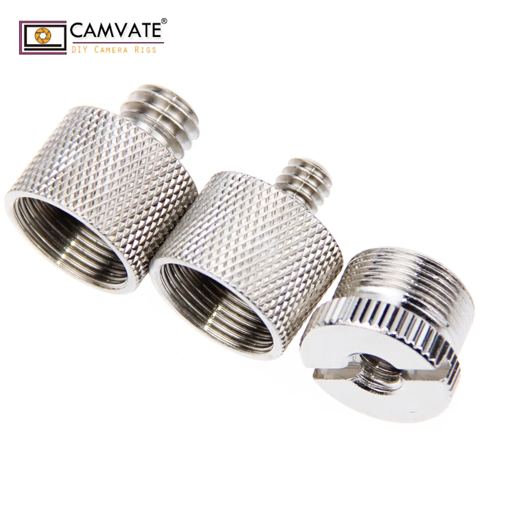 CAMVATE Mic винт адаптер от 1/4 до 5/8 и от 3/8 до 5/8 C1186 камера аксессуары для фотосъемки