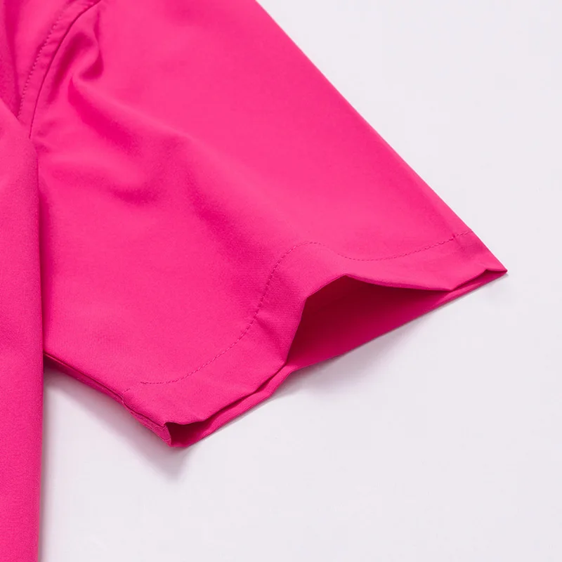 DAVYDAISY Новинка лета 2019 мужская рубашка высокого качества стрейчевая Хлопковая с