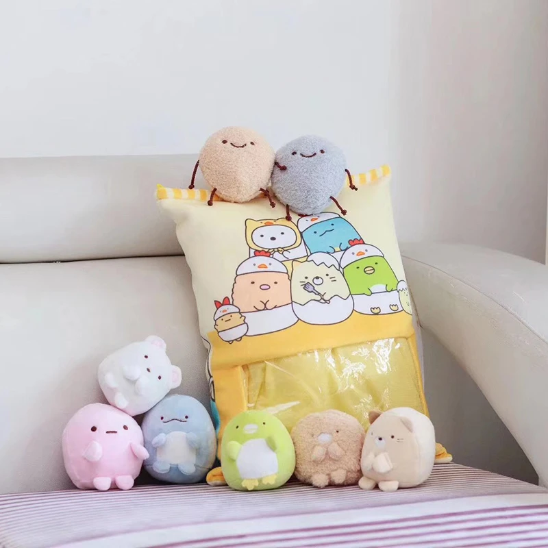 Сумка из плюша Sumikko Gurashi 8 шт. японская анимация мягкая подушка San X Corner Bio Cartoon Doll для