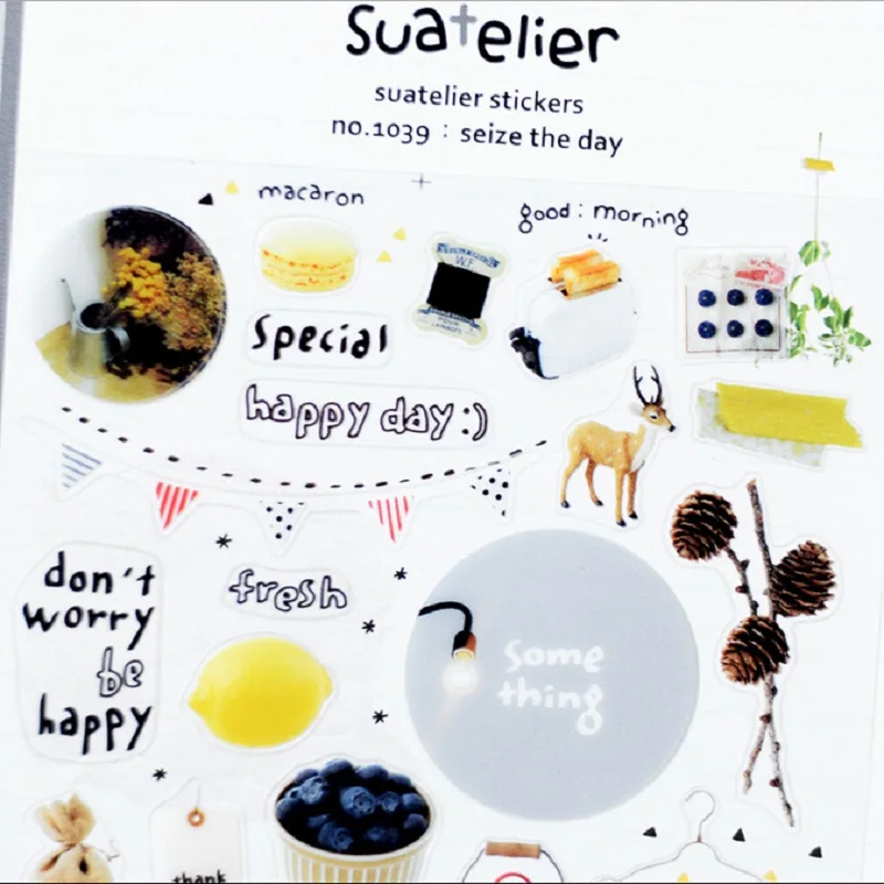 1 лист ПВХ высекальных наклеек скрапбукинг планировщик декоративное сделай сам