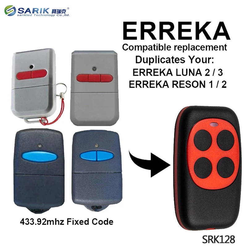 Newest Avidsen DOITRAND ERREKA RIB ROGER TEDSEN TORMATIC compatible Clone/Duplicator gate Remote Control Key Fob 433.92Mhz | Электроника
