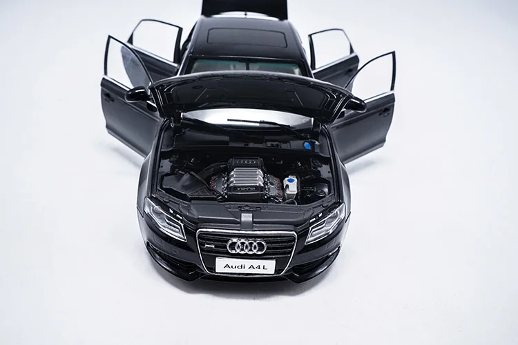 1/18 2010 A4L AUDI сплав литая металлическая Модель игрушечных автомобилей черного цвета для детей подарок коллекция Оригинальная коробка
