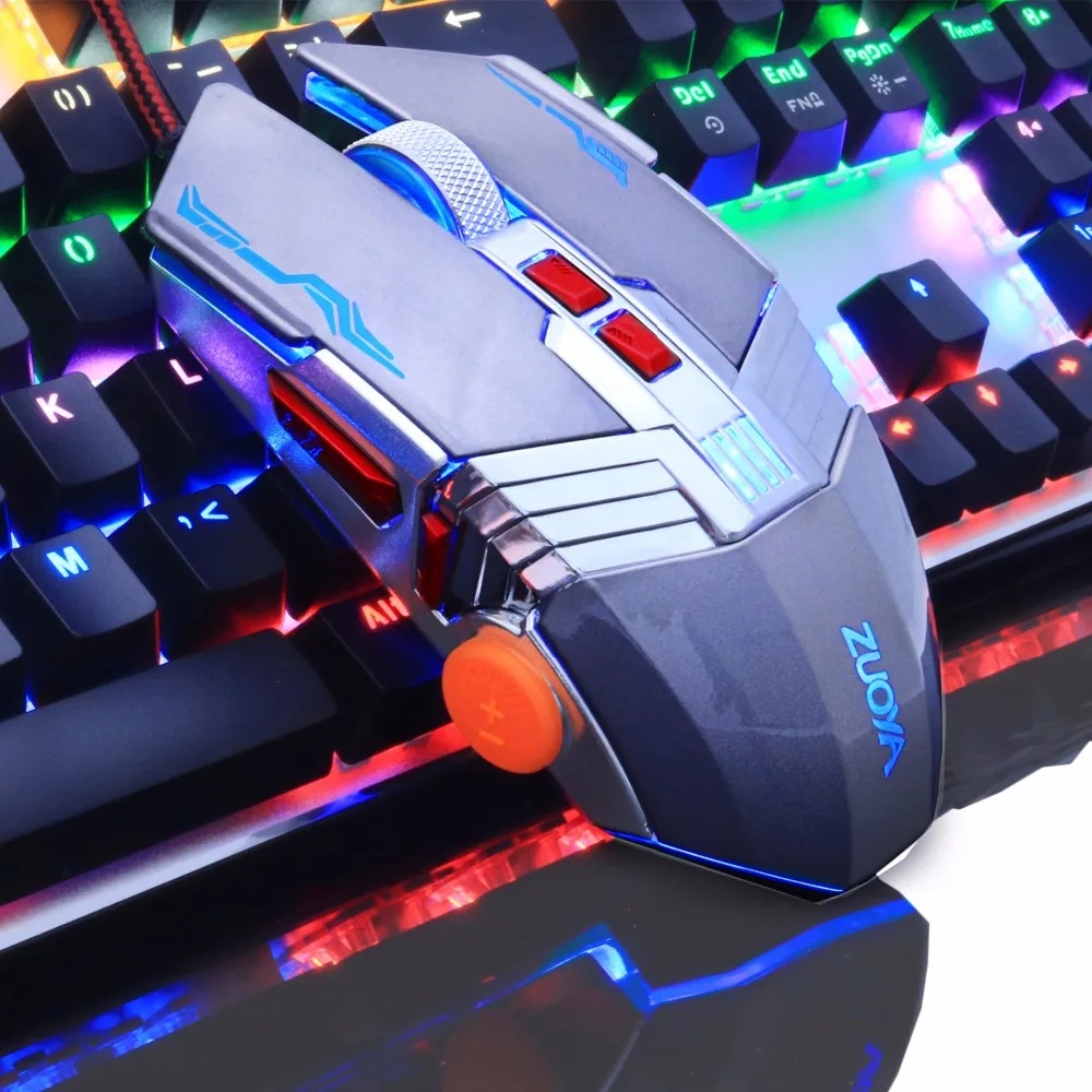ZUOYA игры Мышь профессионального геймера 4000 Точек на дюйм регулируемая USB