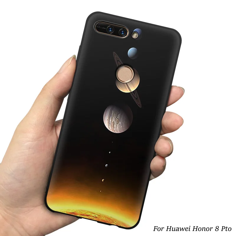 3 Чехол EiiMoo чехол для Huawei Honor 8 Pro для Honor V9 3D с мультяшным принтом 3D рельефная задняя Сумка для телефона чехол для Honor 8 Pro - Цвет: 3