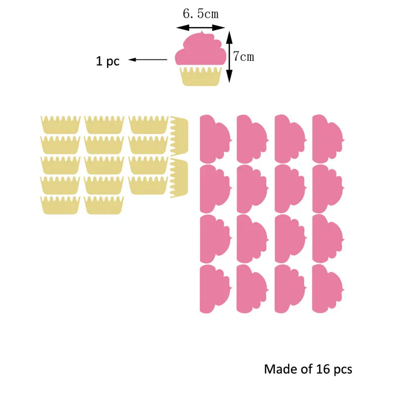 Виниловые наклейки для торта с буфами мороженого украшения выпечки тортов стен