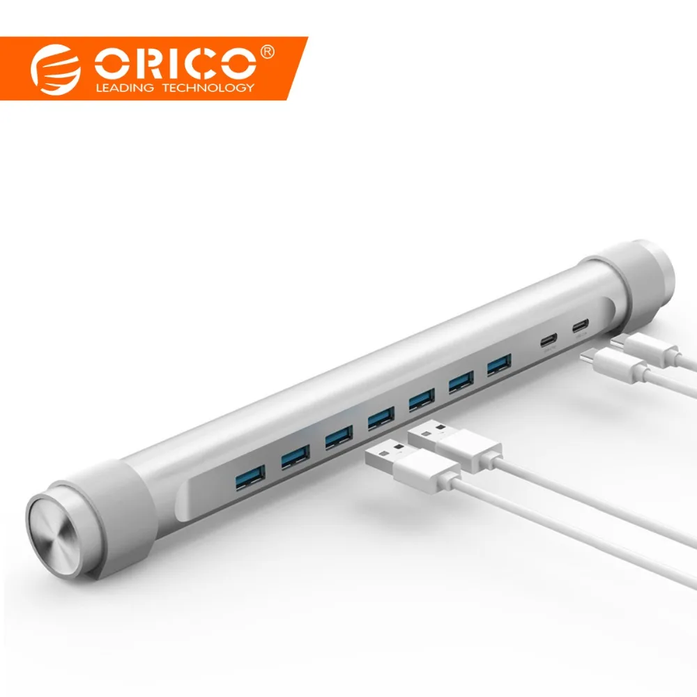 ORICO 7 Порты usb концентратор USB3.0 & Тип c USB Hub 3 0 разветвитель с авто держатели для