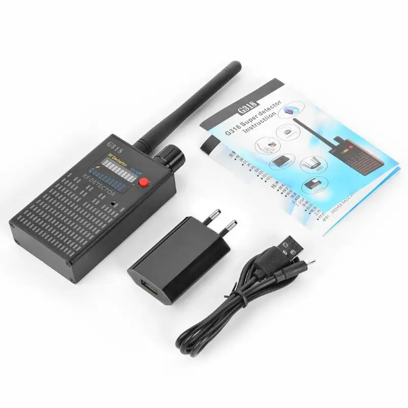 

Wireless Signal Bug Detector Protect Security Anti Candid Camera GPS Location Finder Tracker Frequency Scanner Sweeper