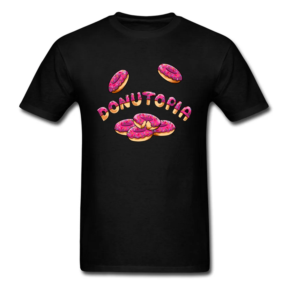 Donutopia/футболки Мужская футболка футболки для влюбленных с пончиком подарок на