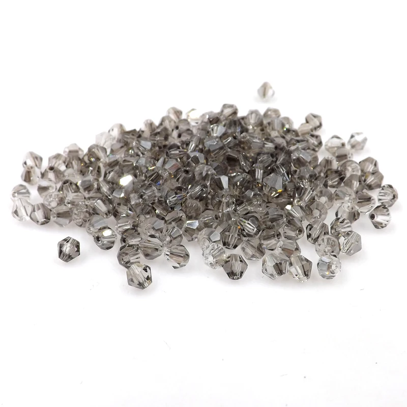 Стеклянные стразы бисер граненый биконус свободные разделители для