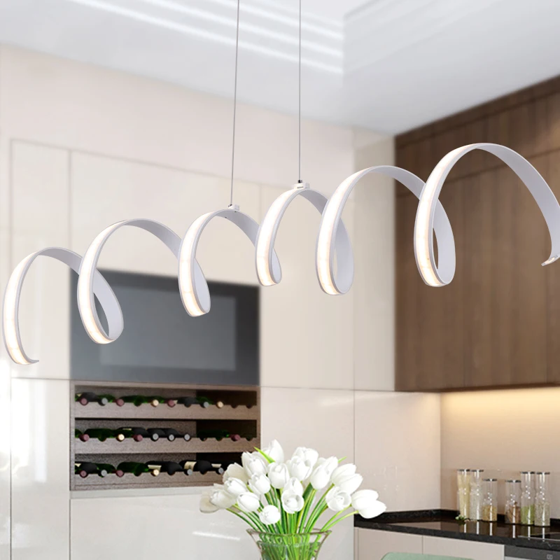 Креативные современные светодиодные подвесные светильники кухонные акриловые +
