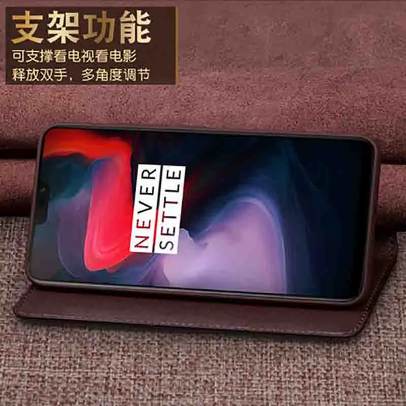 Чехол для телефона из натуральной кожи с откидной крышкой OnePlus 6 oneplus6 чехол One Plus 1 +