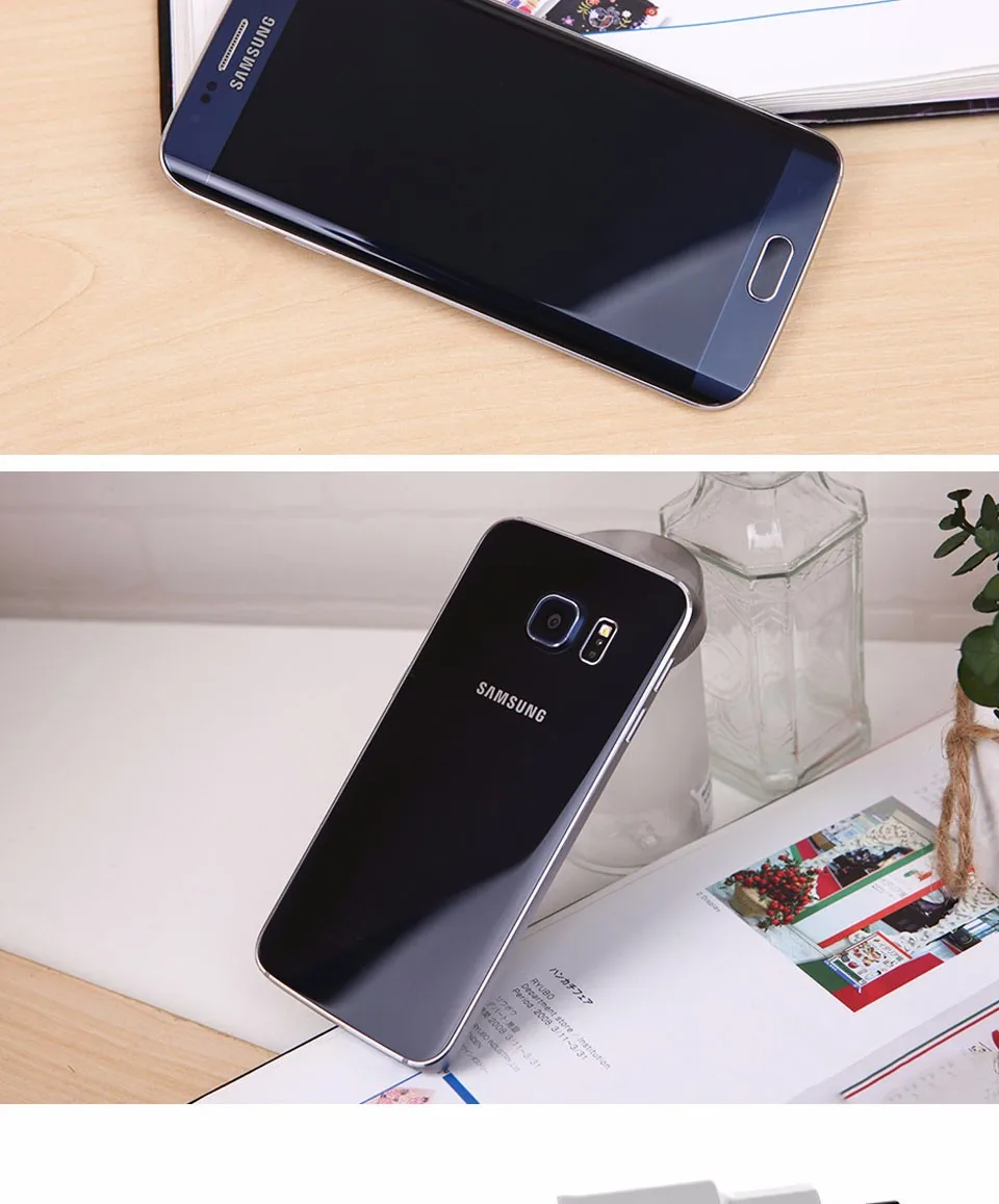 Разблокированный мобильный телефон samsung Galaxy S6/s6 edge, 4G, GSM, Android G925F, четыре ядра, 5,1 дюймов, 16 МП, 3 Гб ram, 32 ГБ rom, сотовый телефон