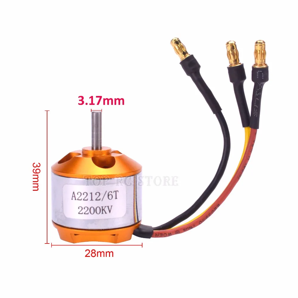 A2212 2212 2200KV XXD 6T бесщеточный мотор Outrunner 2 3S для радиоуправляемого самолета