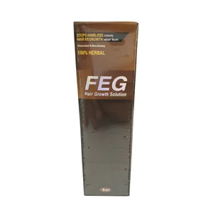 Раствор для роста волос FEG, препараты для роста волос, увеличение роста волос, натуральные китайские травяные ингредиенты 5 мл