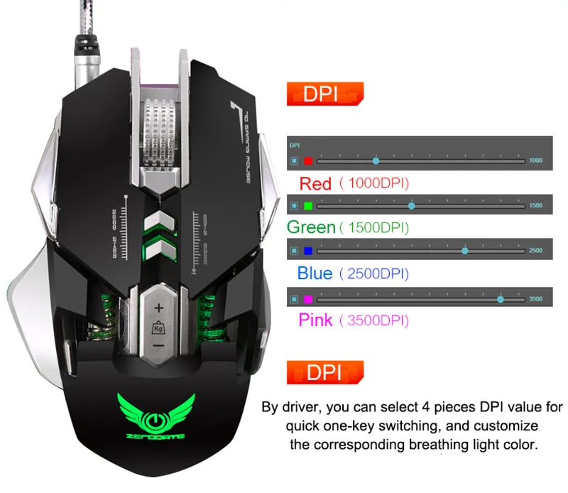 G9 игровая мышь проводная USB DPI Регулируемая макро программируемая мышь геймерская оптическая профессиональная RGB Mause игровая мышь для ПК компьютера