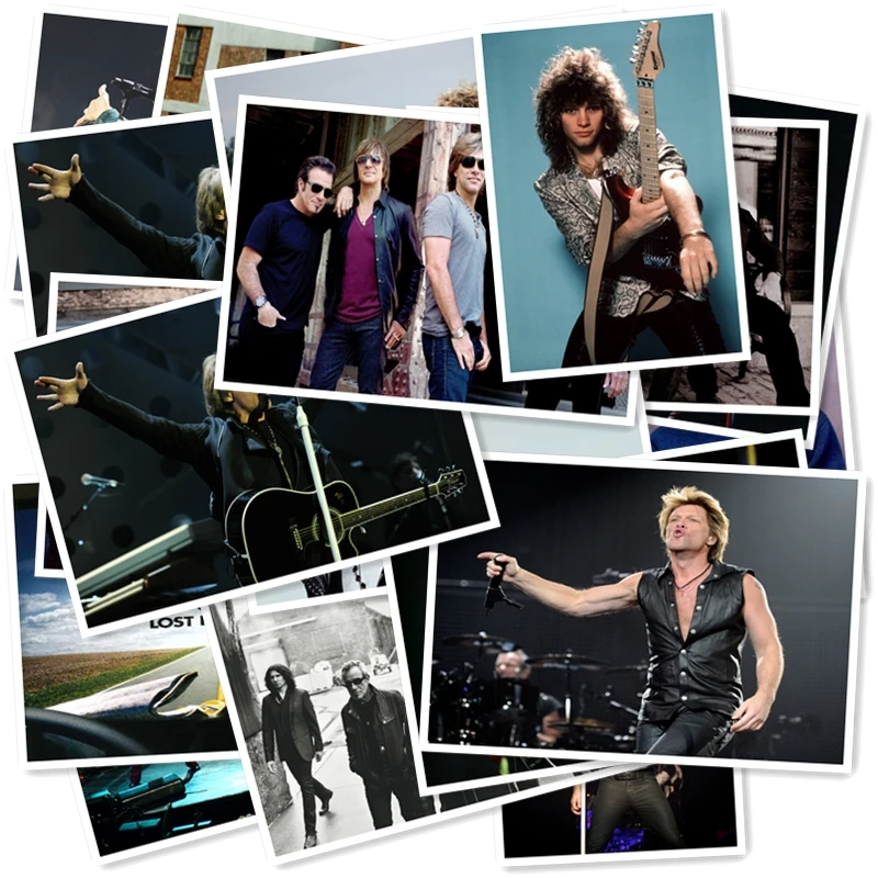 C1-8# Bon Jovi Классическая серия наклеек 20/шт ПВХ Коллекция ноутбуков подарок домашний декор холодильник Стайлинг смешанные наклейки s