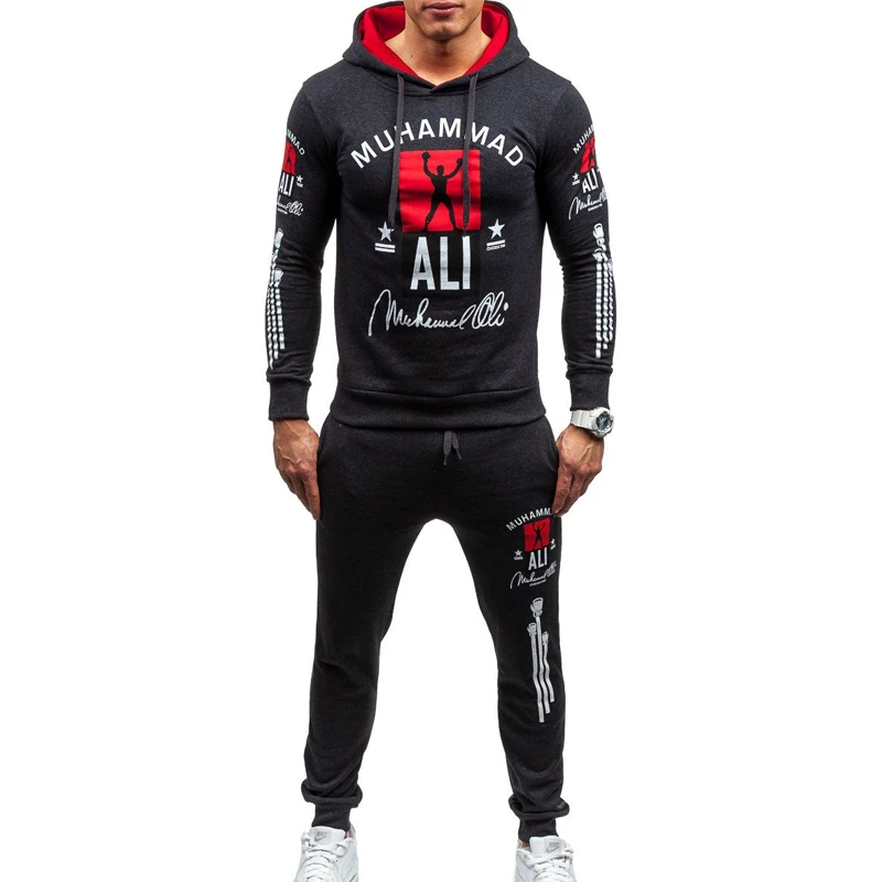 Мужской спортивный костюм новый бренд комплект из 2 предметов осенняя