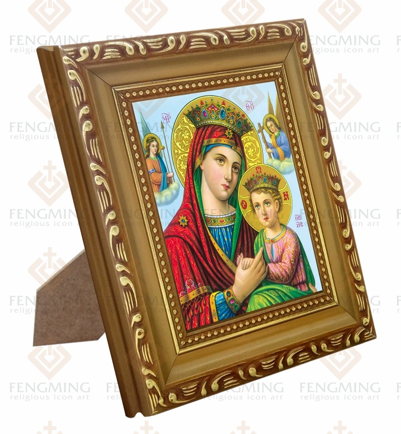 Недорогая деревянная фоторамка lcon of the Old Testament theology Mary религиозная Византийская