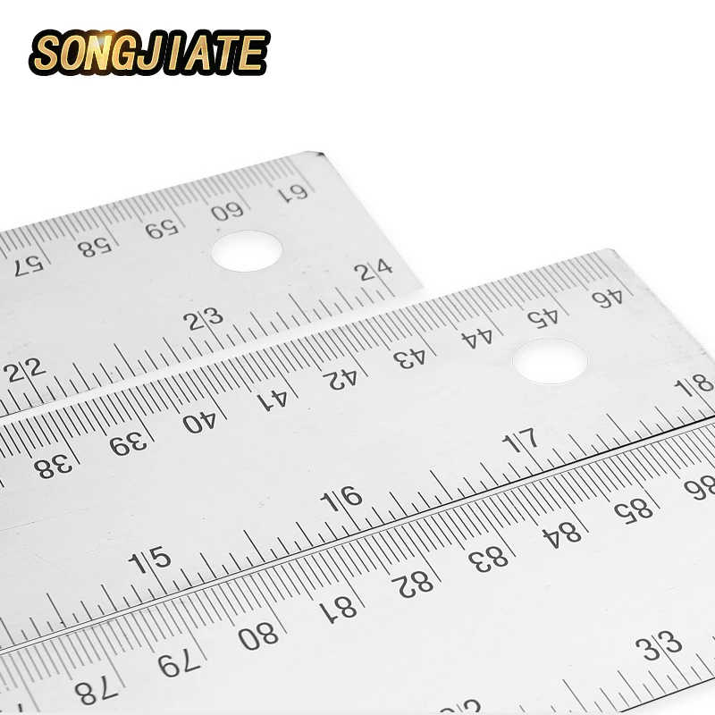 SONGJIATE из нержавеющей стали Т-образная линейка под прямым углом 90 градусов Толстая Т-образная рекламная длинная Инженерная линейка