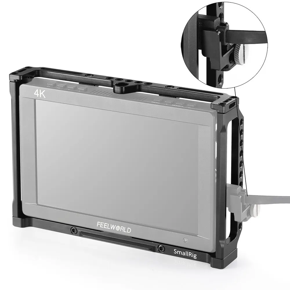 Защитная клетка SmallRig для 7-дюймового монитора Feelworld T7/703/703S/F7S фитинговая с НАТО Rail -