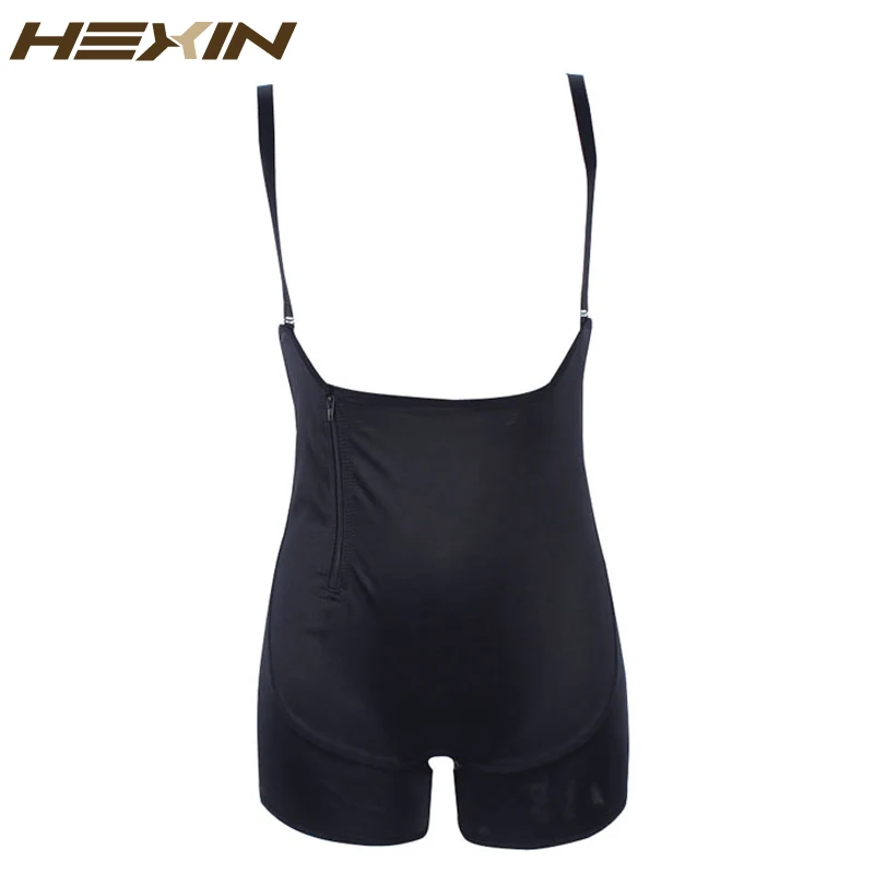 HEXIN плюс размер черный корсет на молнии для увеличения Талии Тренажер всего тела