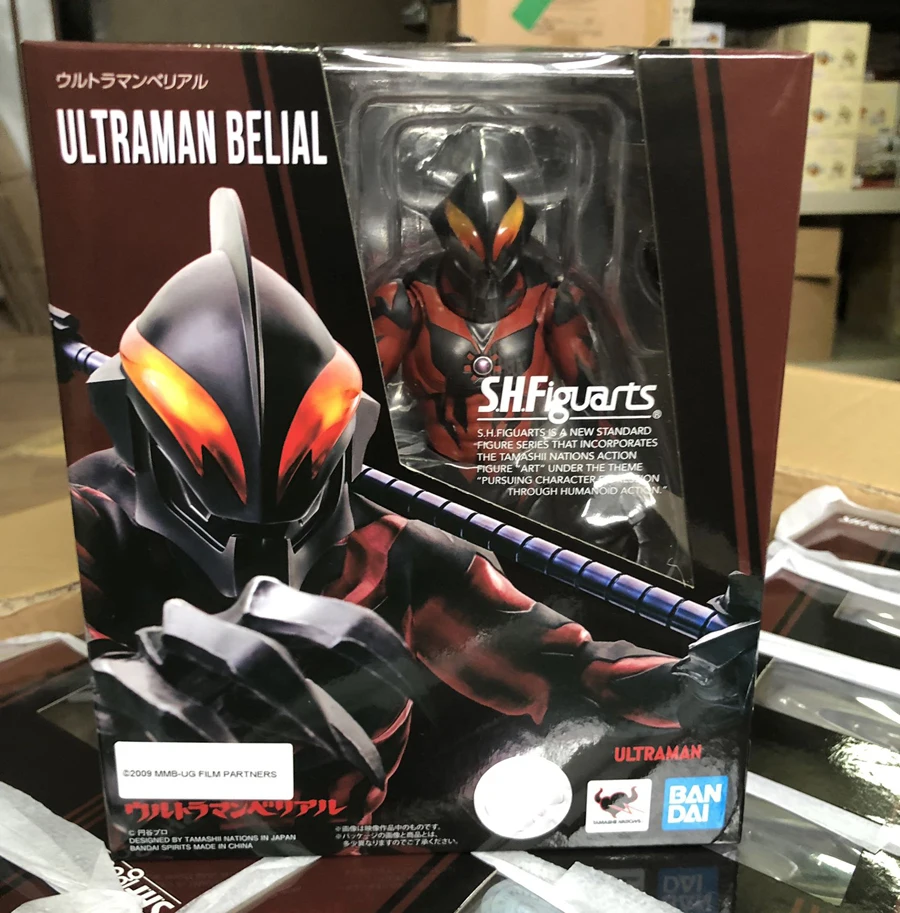 100% Оригинальный BANDAI SPIRITS Tamashii Наций S.H.Figuarts (SHF) фигурку Ultraman Belial|Игровые фигурки и