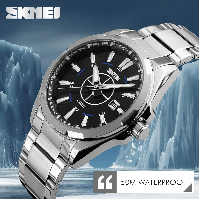 

SKMEI popular Brand Men watches fashion casual quartz watch business Wristwatches 50m waterproof relogio masculino reloj hombre