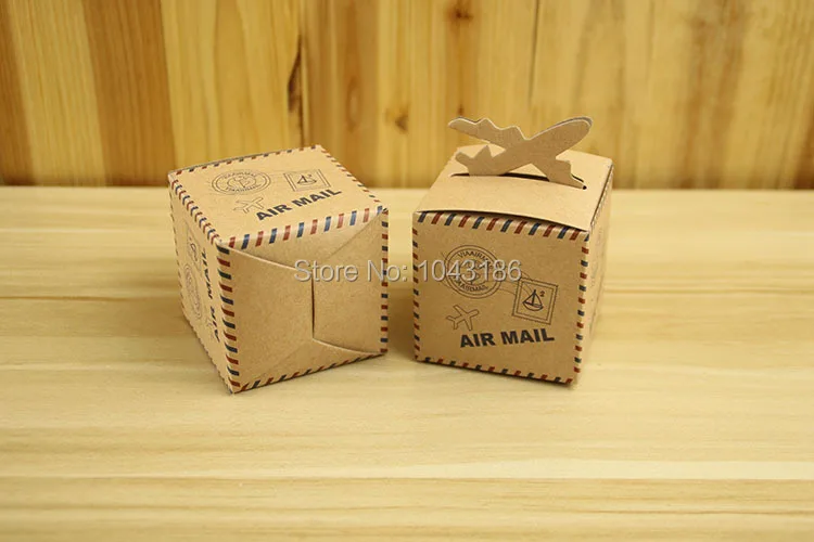 Бесплатная доставка 100 шт. штамп дизайн ретро самолет/Самолет/самолёт коробка