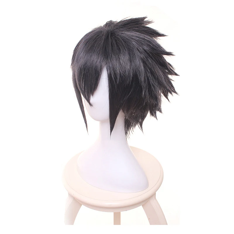 FF15 FFXV Noctis Lucis Caelum костюм короткий парик Серый косплей волос + шапка|Игровые