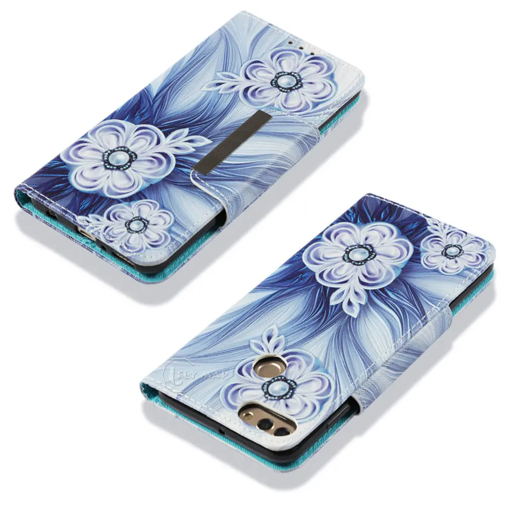 Большой чехол кошелек для Huawei Y9 2018 9Y FLA LX1 LX2 Y92018 кожаный телефона флип