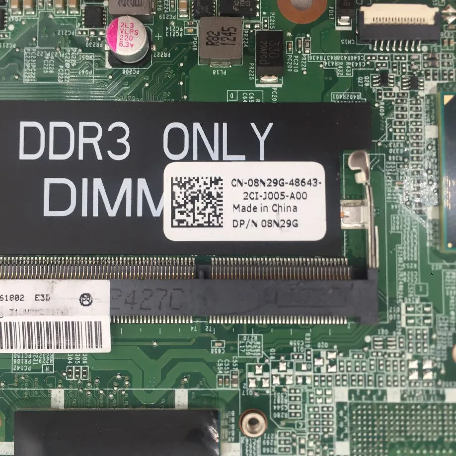 Высокое качество для DELL V5460 5460 Материнская плата ноутбука CN 08N29G 8N29G DA0JW8MB6E0 SR0TY I3 3120M