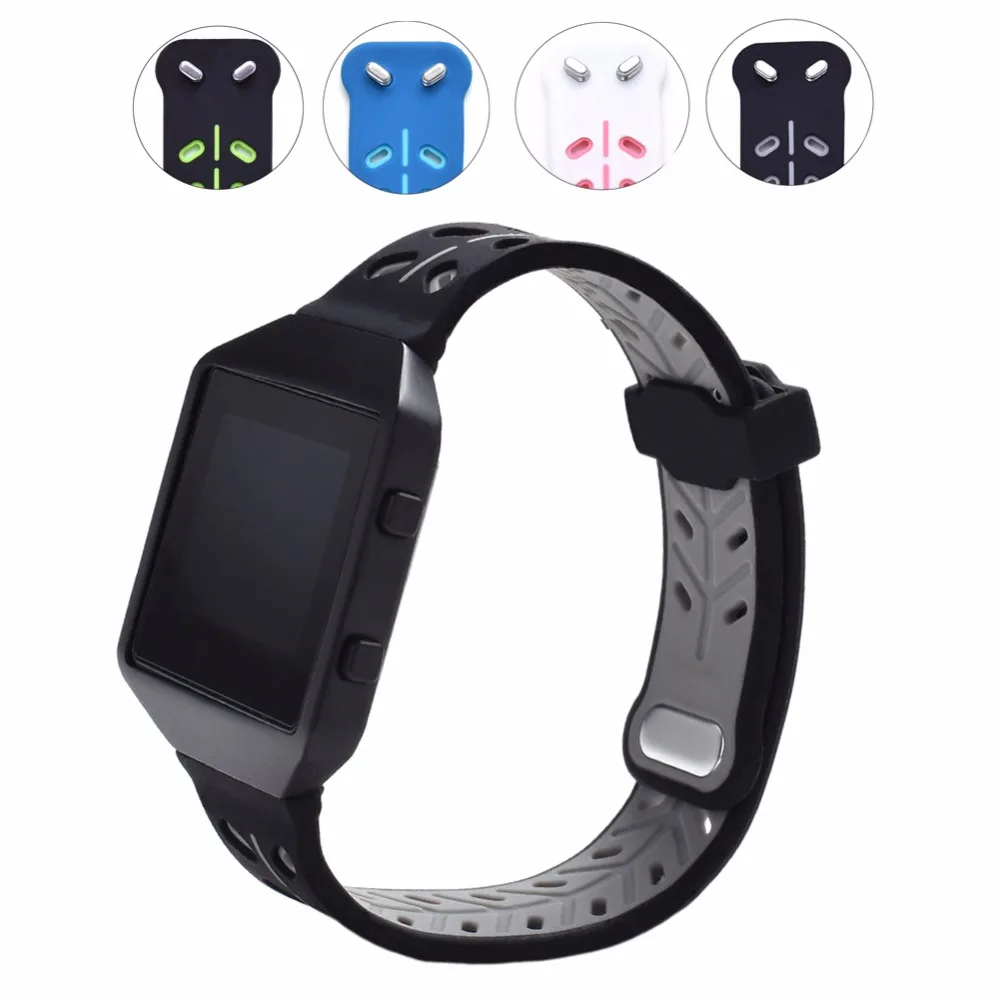 Bemorcabo Мягкие силиконовые часы ремешок Браслет для Fitbit Blaze Смарт фитнес часы Спорт листья стиль без рамки