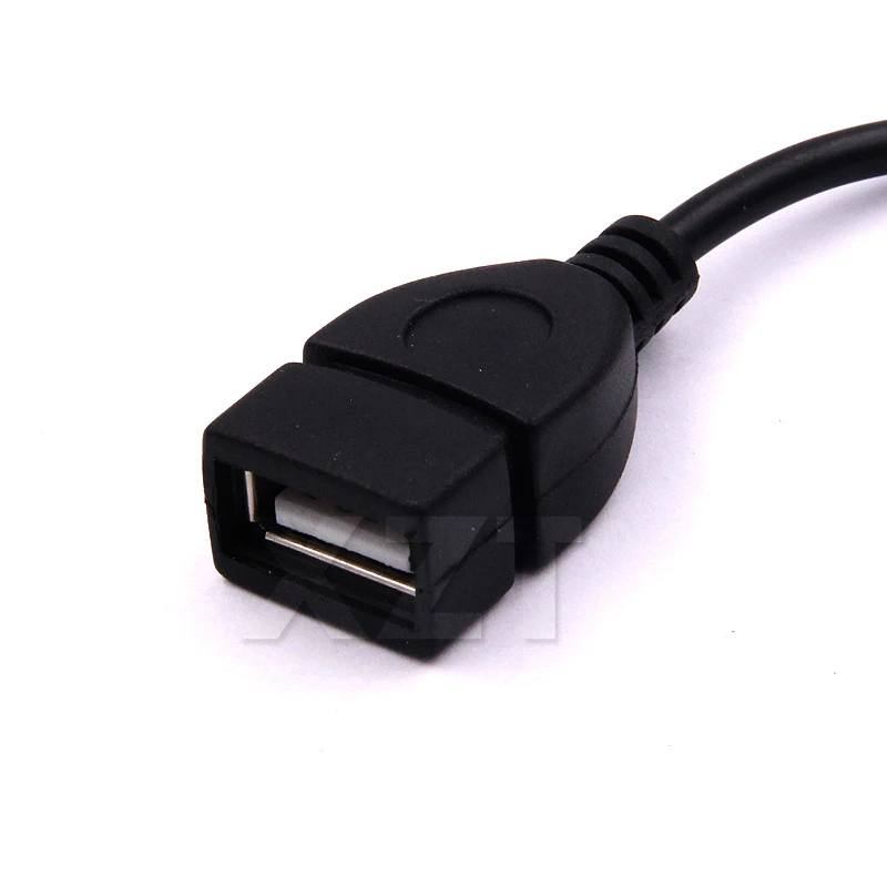 10 шт./лот 3 5 мм штекер аудио AUX разъем к USB 2 0 Тип A гнездо OTG конвертер адаптер