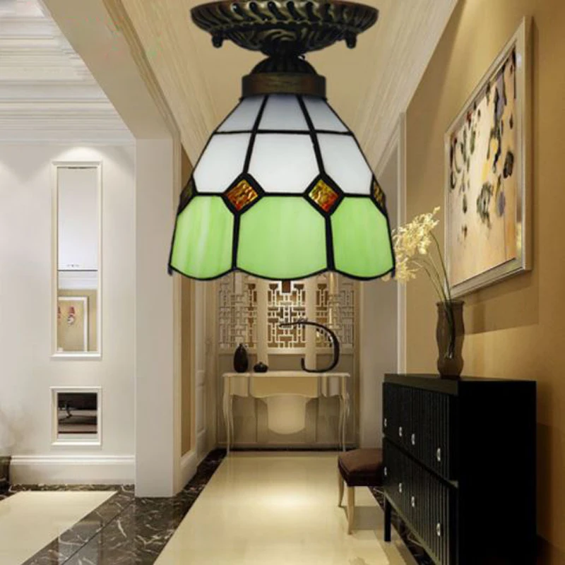 LED Tiffanylampe средиземноморская Тиффани лампа-Русалка AC 110/220V E27 оболочка лампа для