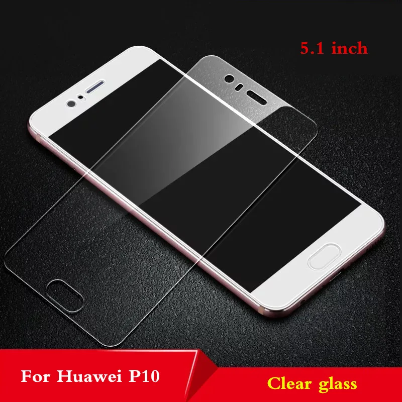 9H закаленное стекло для huawei P10 Plus P9 Plus полное закаленное стекло Защита экрана для huawei P9 P10 plus стеклянная защитная пленка - Цвет: P10  Clear glass