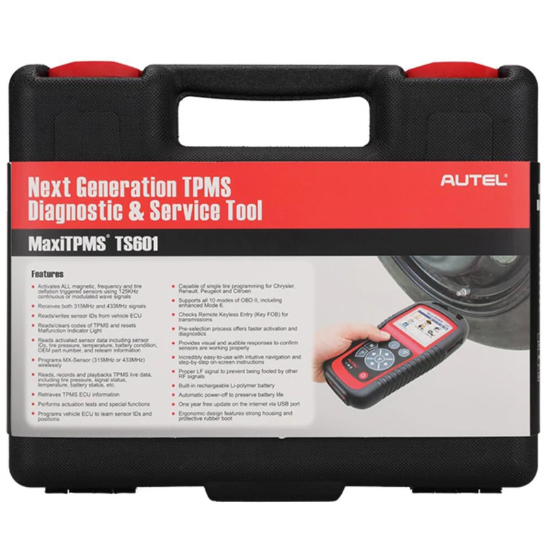 2018 Autel MaxiTPMS TS601 TPMS инструмент диагностики и обслуживания с программированием ECU |