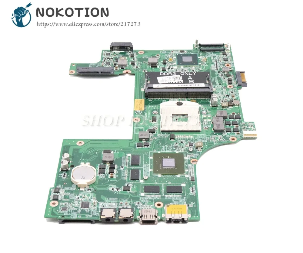NOKOTION материнская плата для ноутбука Dell Inspiron 17R N7110 Материнская плата ноутбука DAV03AMB8E0 CN-037F3F 037F3F 37F3F HM67 DDR3 GT525M 1 Гб