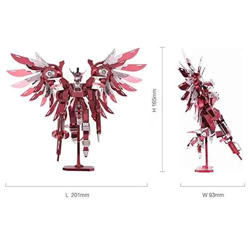 2016 Ограниченная серия Piececool 3D металлическая головоломка громоздкие крылья Gundam P069