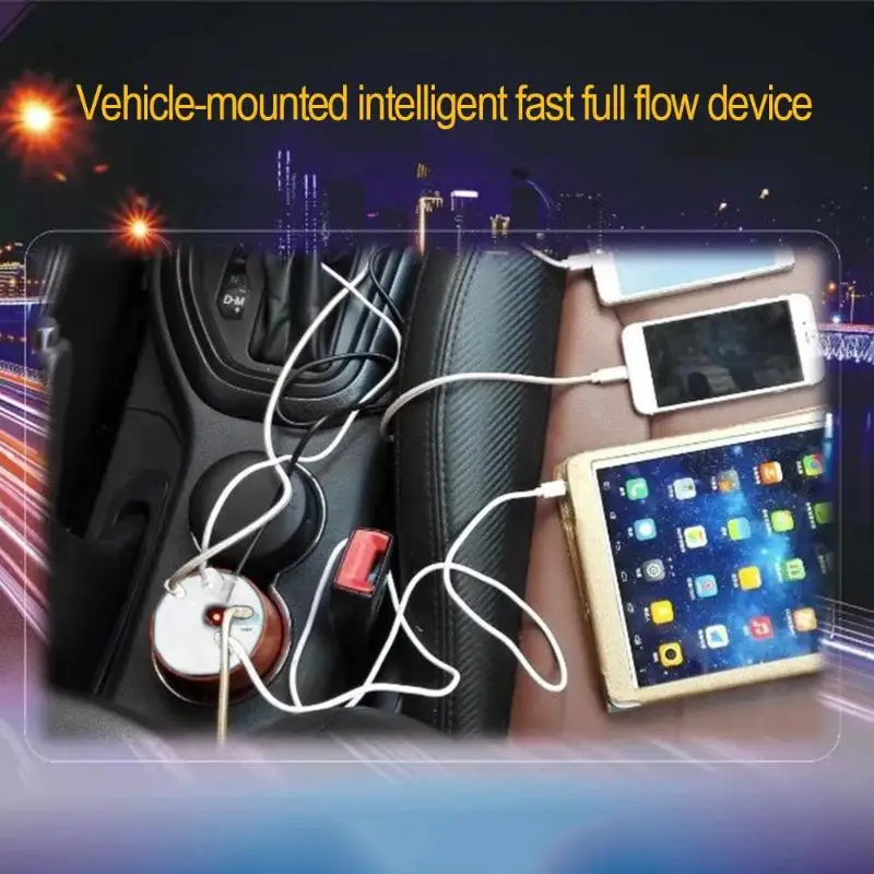 3 usb-порта для автомобильного зарядного устройства автомобильный держатель чашки