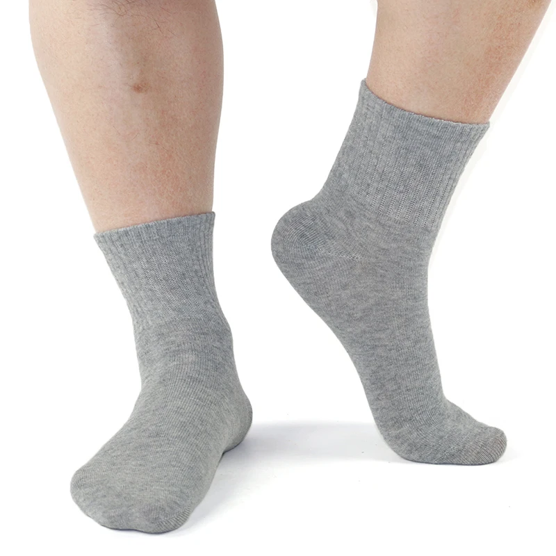Носки мужские/женские из чесаного хлопка повседневные мягкие дышащие